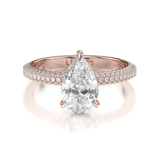 Kimberly Pear Engagement Ring