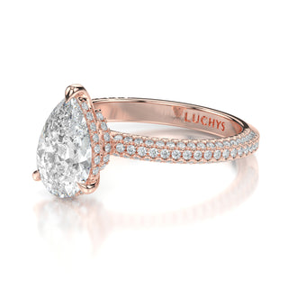 Kimberly Pear Engagement Ring