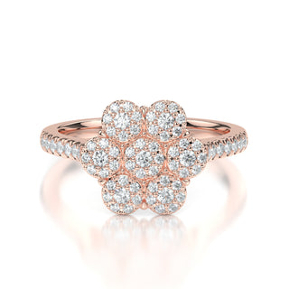 Eloise Floral Diamond Engagement Ring