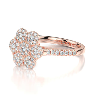 Eloise Floral Diamond Engagement Ring