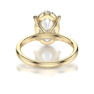 Celine Oval Solitaire Engagement Ring - Lab Diamond Series