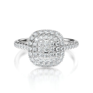 Eloise Cushion Diamond Engagement Ring - Double Halo