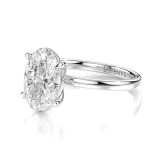 Celine Oval Solitaire Engagement Ring - Lab Diamond Series