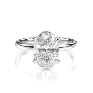 Celine Oval Solitaire Engagement Ring - Lab Diamond Series