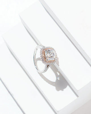 Layana Halo Cushion Engagement Ring