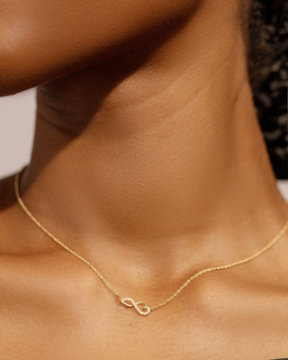 Intertwined Heart Infinity Symbol Neckpiece