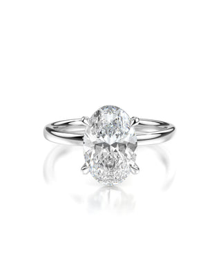 Celine Oval Solitaire Engagement Ring - Lab Diamond Series