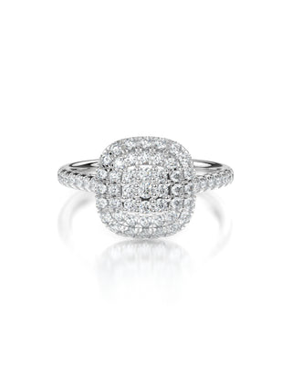 Eloise Cushion Diamond Engagement Ring - Double Halo