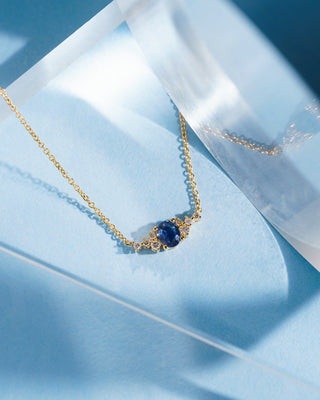 Elizabeth Diamond & Sapphire Necklace