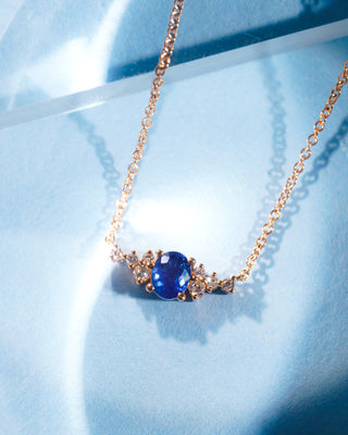 Elizabeth Diamond & Sapphire Necklace